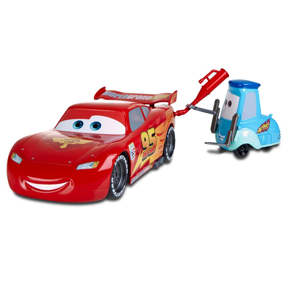 Cars 2 Gas Up and Go Guido & Lightning McQueen Action Vehicle by Mattel