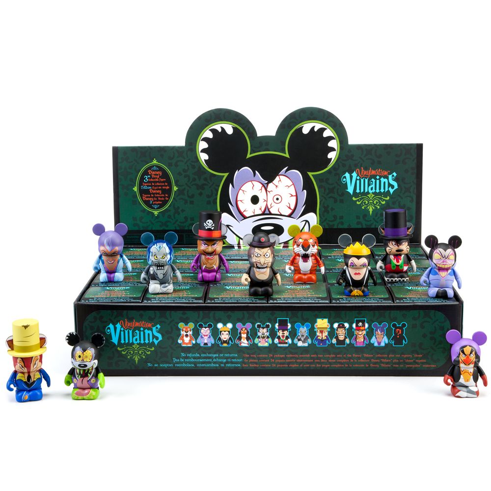 Vinylmation Villains Series 2 Figures -- 3 -- Tray of 24-Pc.