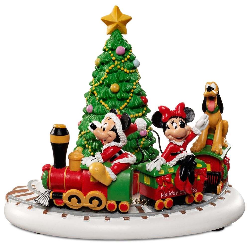Mickey's Holiday Express'' Pluto, Minnie and Mickey Mouse Figurine by Dept. 56