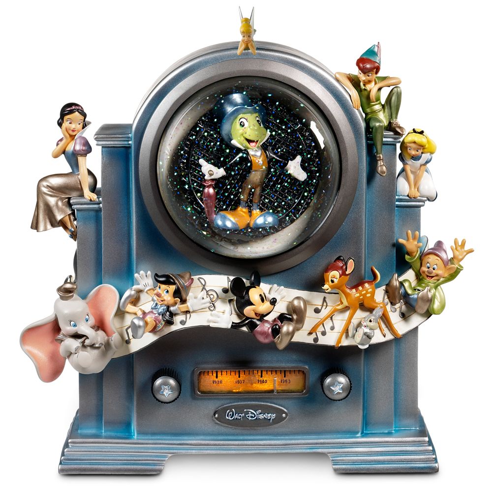 Disney Store 25th Anniversary ''On the Air'' World of Disney Snowglobe