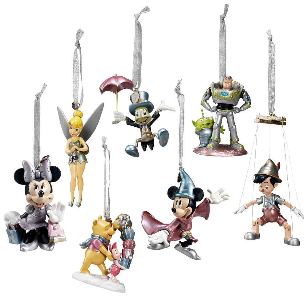 Limited Edition Disney Store 25th Anniversary World of Disney Ornament Collection -- 7-Pc.