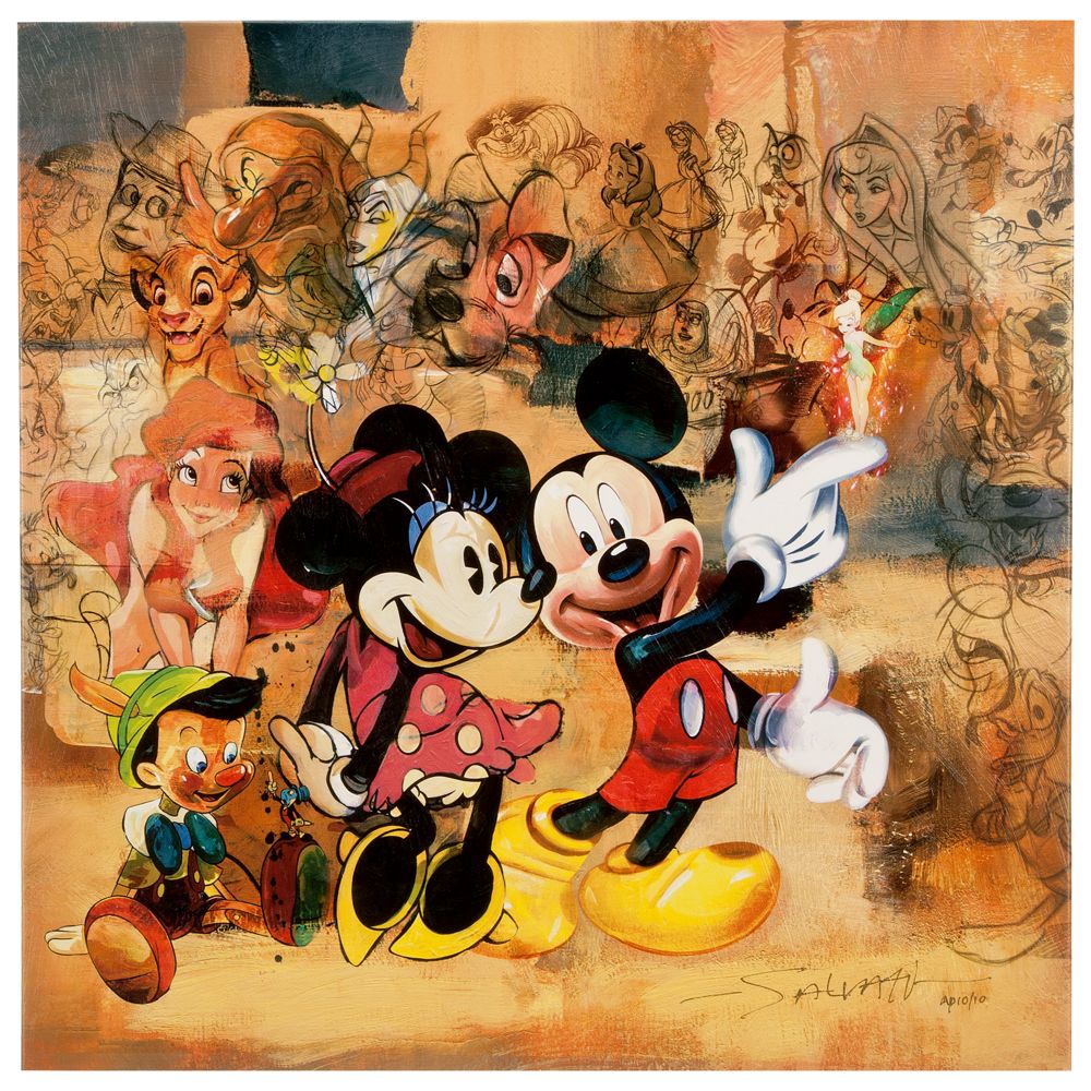 Limited Edition D23 Exclusive 25th Anniversary ''25 Years of Magic'' Disney Giclee on Canvas by Jim Salvati