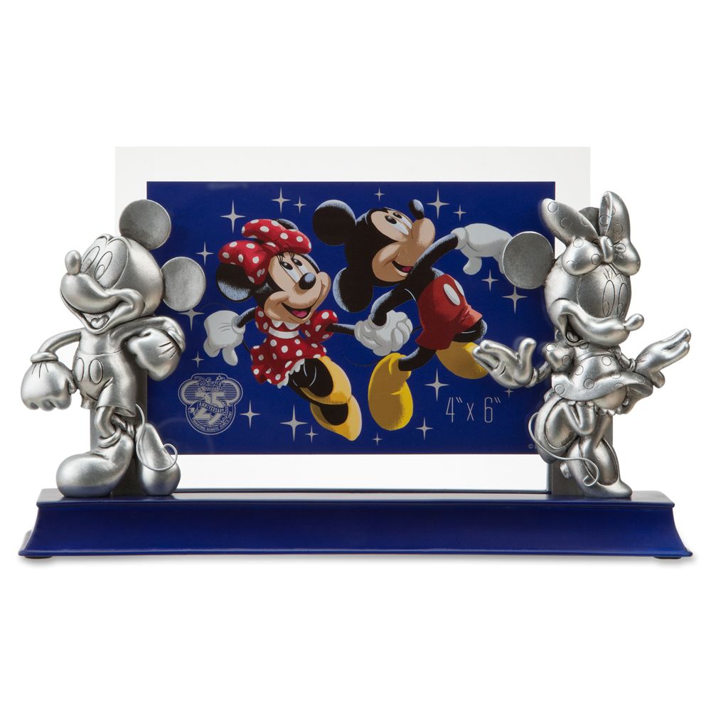Disney Store 25th Anniversary Minnie and Mickey Mouse Photo Frame -- 4'' x 6''