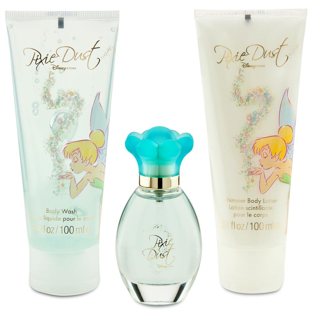 Pixie Dust Disney Store Shimmer Body Lotion, Eau De Toilette, and Body Wash Boxed Set -- 3-Pc.