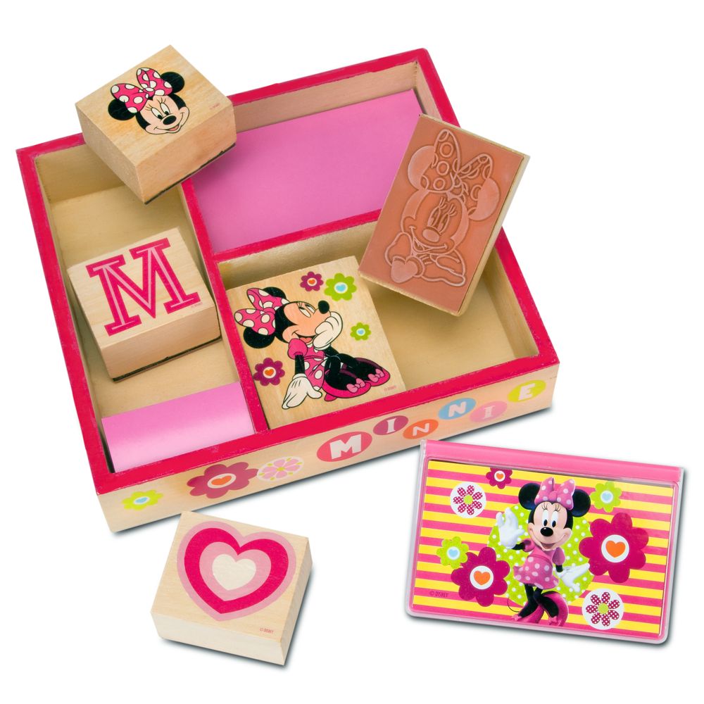 Minnie Mouse Wooden Stamp Set