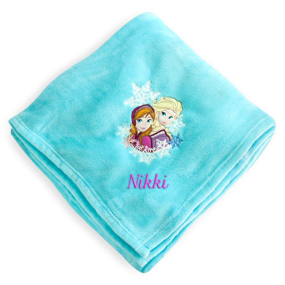 Anna and Elsa Fleece Throw - Personalizable