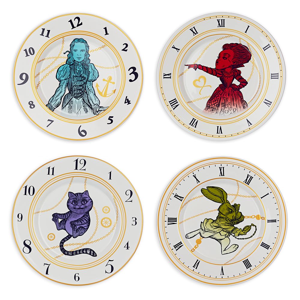 Alice Through the Looking Glass Ceramic Plate Set available at Disney Store - http://bit.ly/1pROJmv