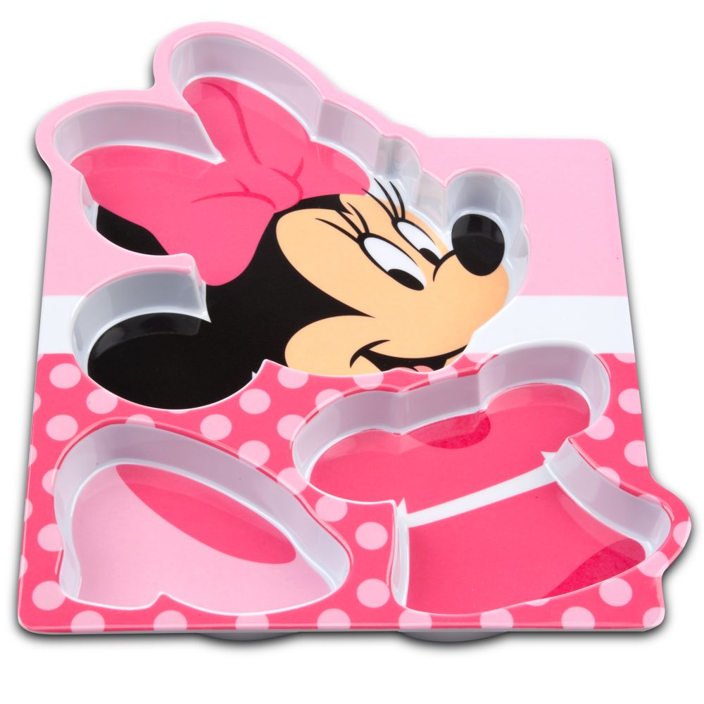 Polka Dot Minnie Mouse Plate