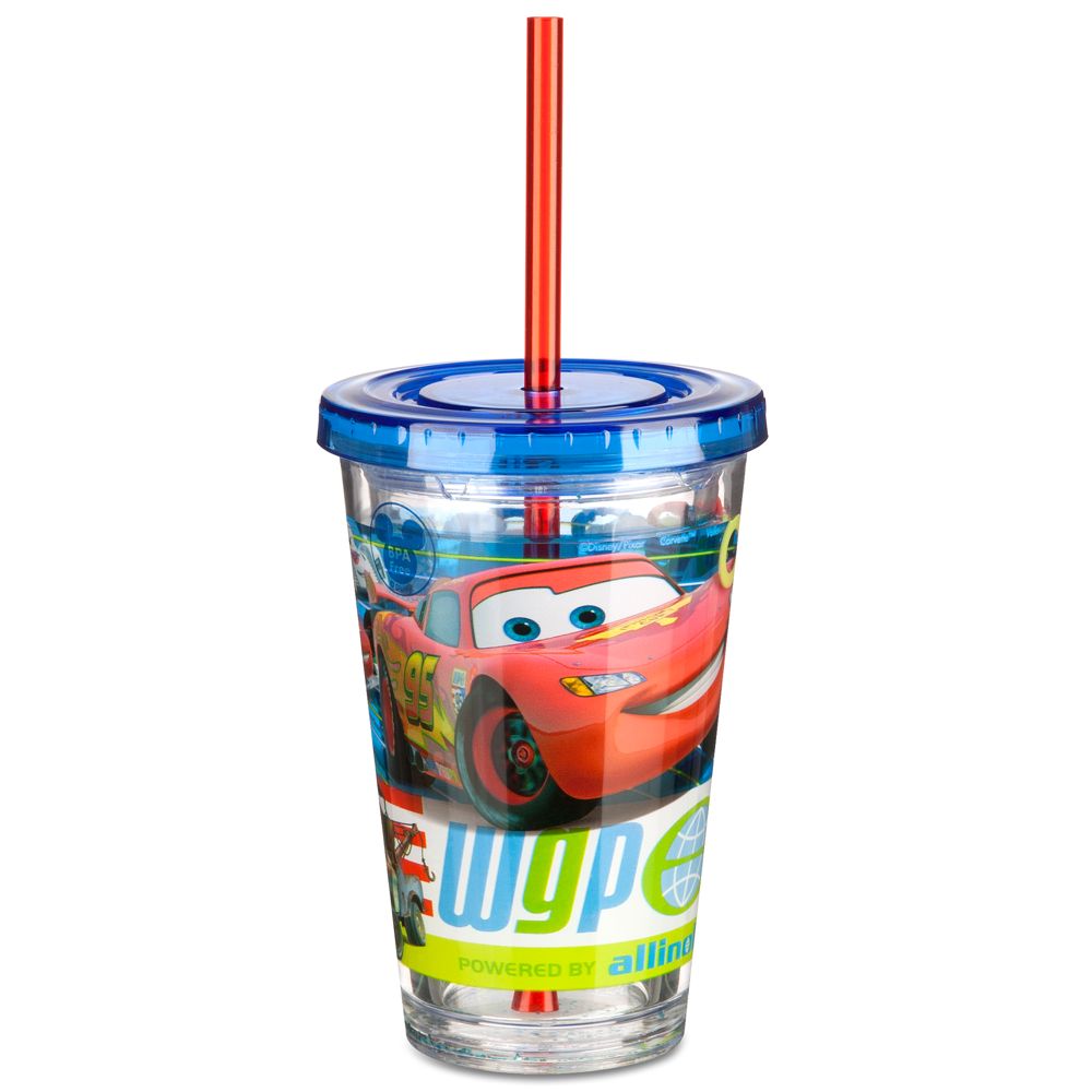 Cars 2 Tumbler with Straw -- Small