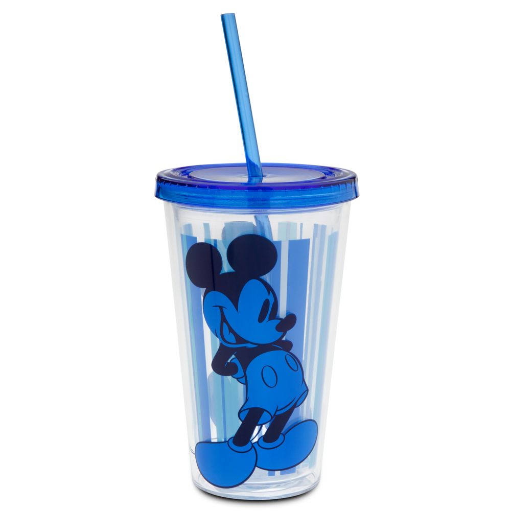 Mickey Mouse Tumbler with Straw - Blue
