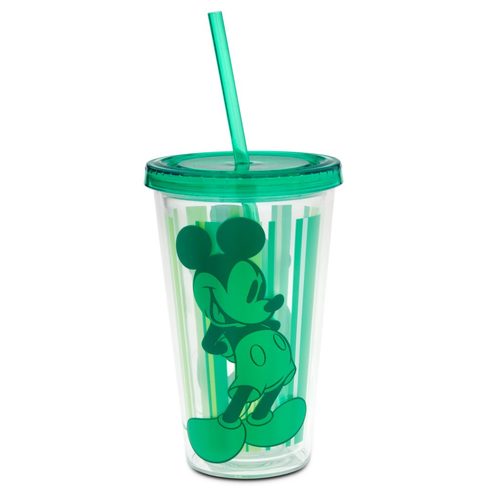 Mickey Mouse Tumbler with Straw - Green