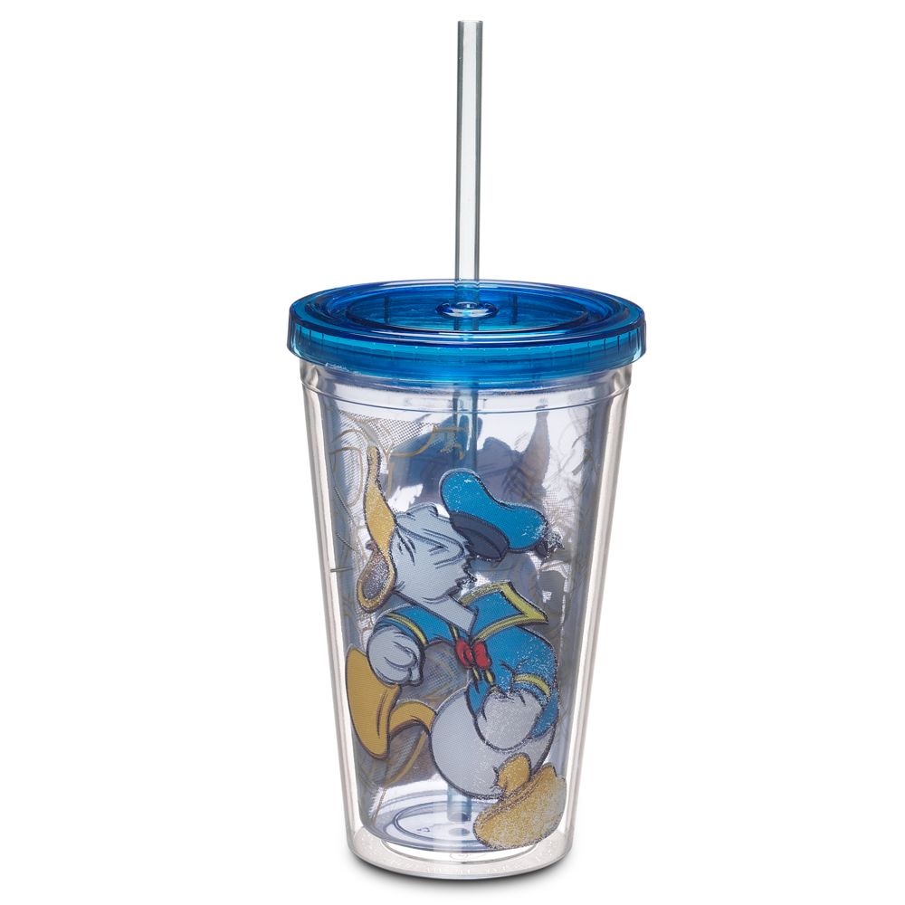Donald Duck Tumbler with Straw