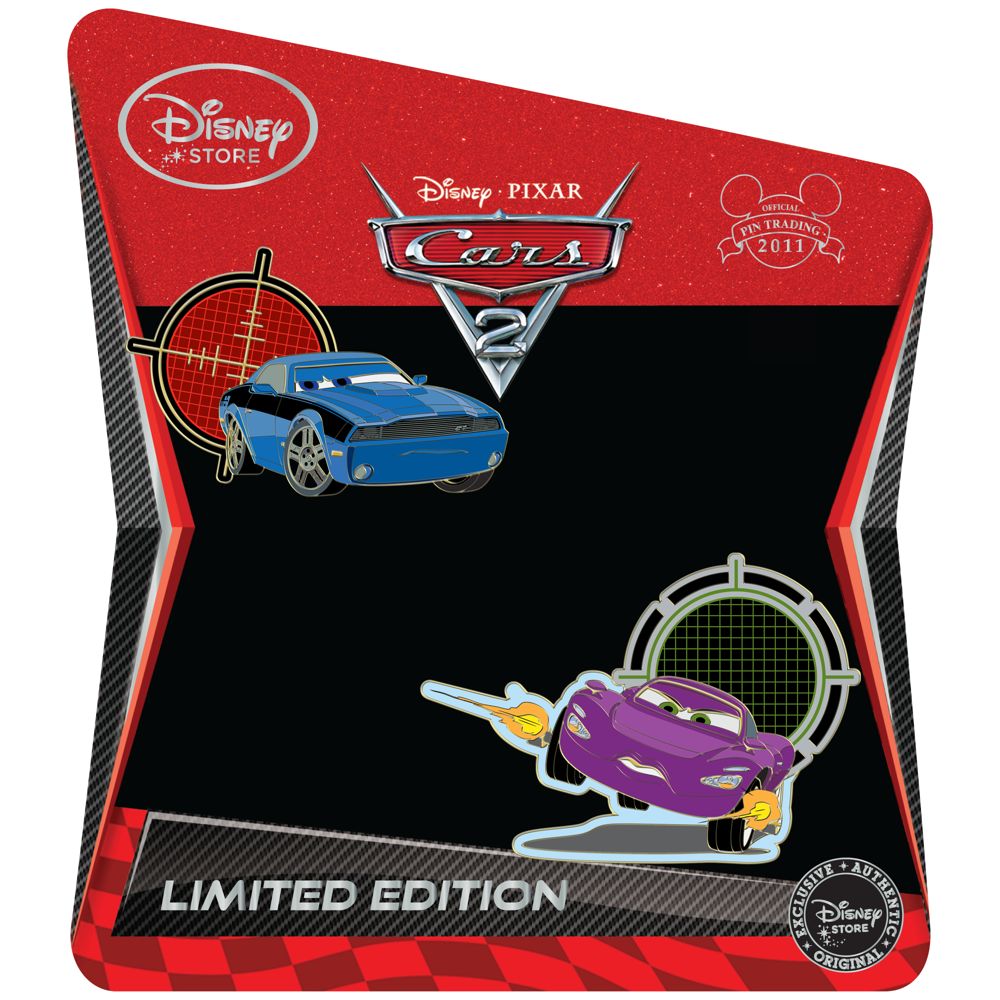 Cars 2 Pin Set: Holley Shiftwell and Rod ''Torque'' Redline -- Limited Edition of 350