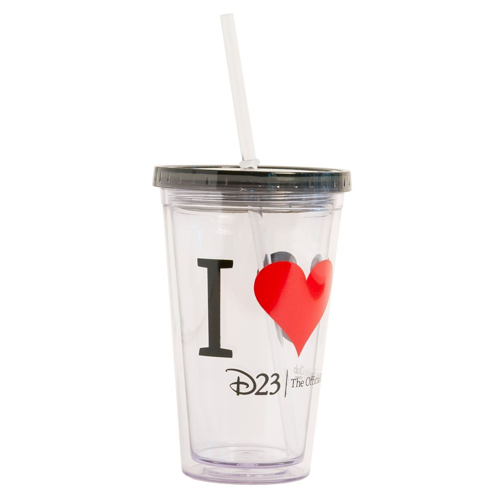 Mickey Mouse ''I &hearts; Mickey'' Tumbler with Straw - D23