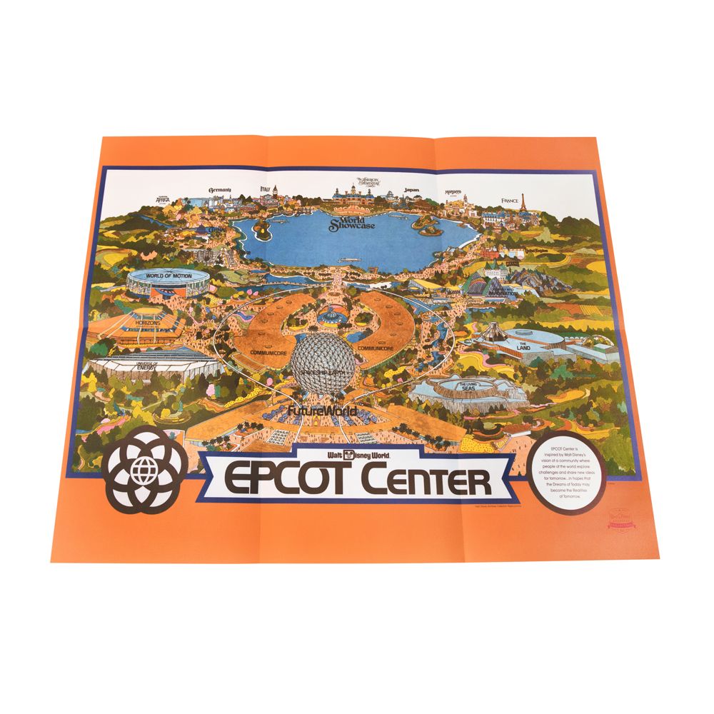 EPCOT Center 1982 Map - D23