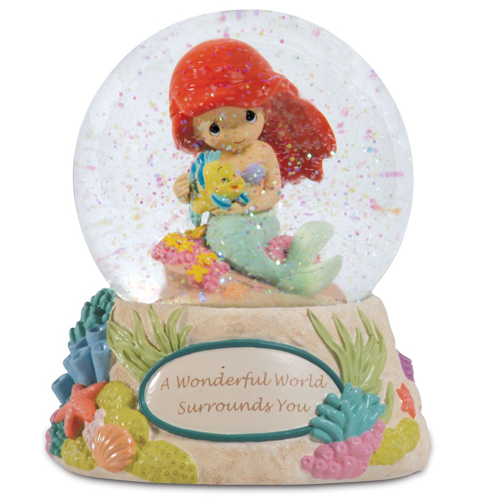 ''A Wonderful World Surrounds You'' Ariel Musical Water Globe by Precious Moments