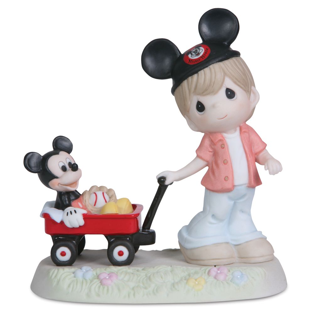 Mickey Mouse and Boy with Wagon Figurine by Precious Moments