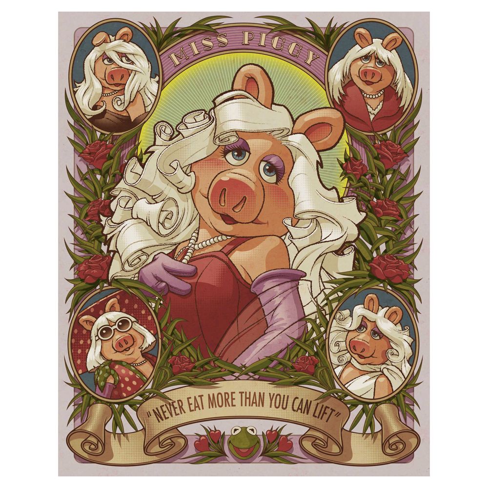 The Muppets ''Deco Miss Piggy'' Miss Piggy Gicl&eacute;e