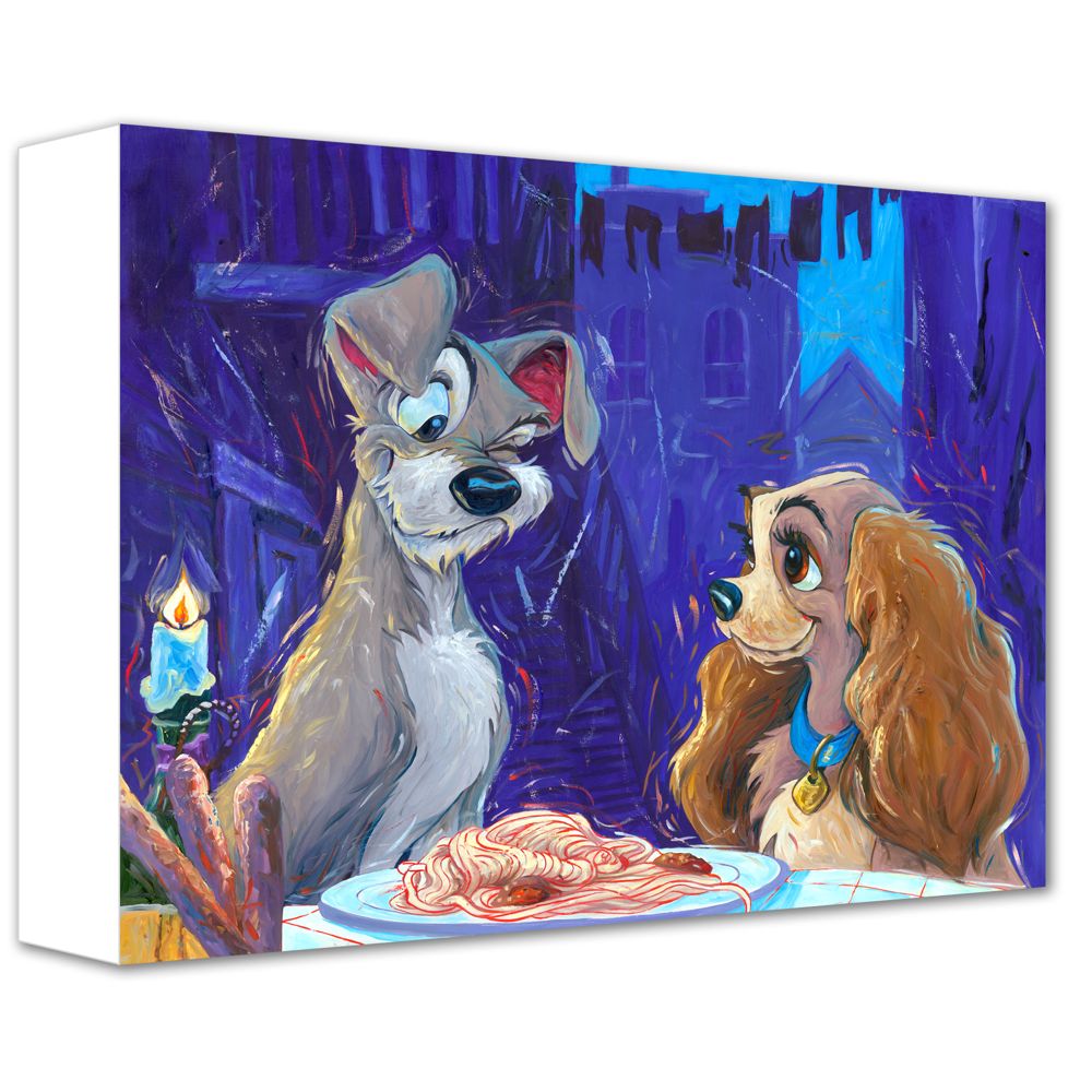 ''With a Wink and a Smile'' Lady and the Tramp Gicl&eacute;e on Canvas