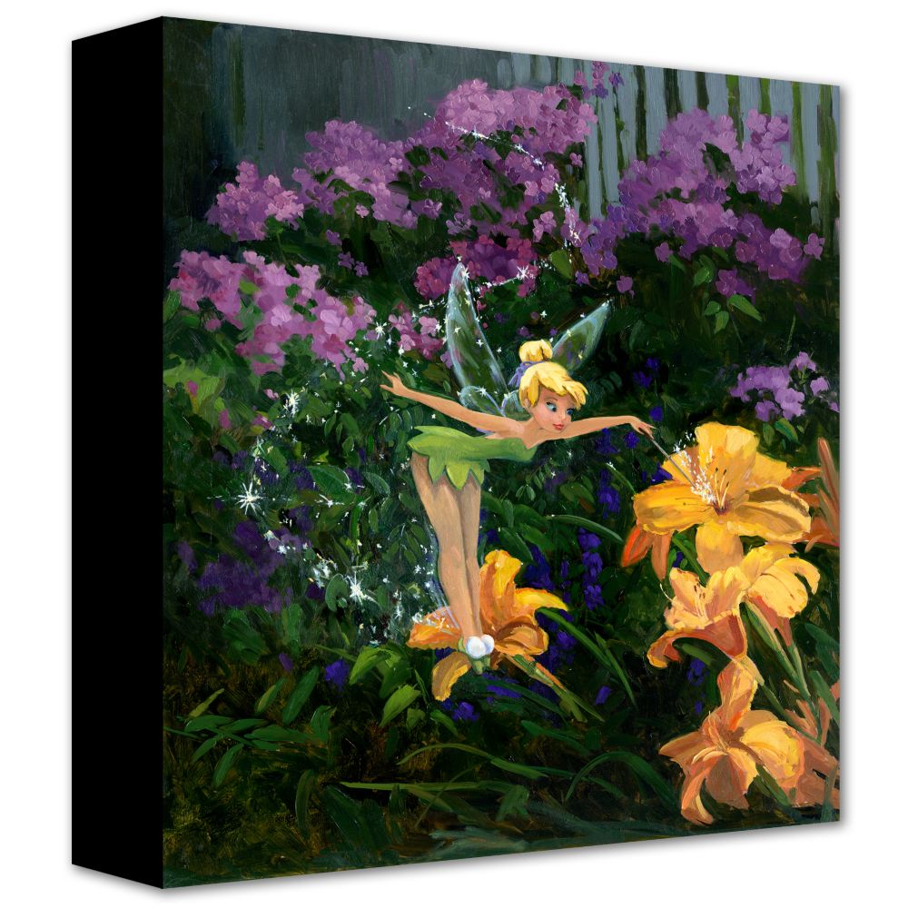 ''Pixie Dust in the Garden'' Tinker Bell Gicl&eacute;e on Canvas