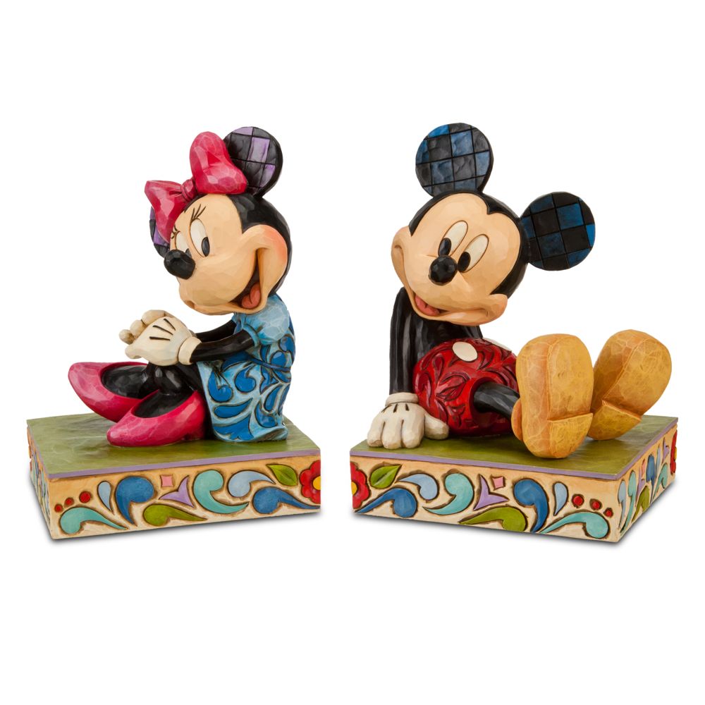 Minnie Mouse and Mickey Mouse Bookends by Jim Shore