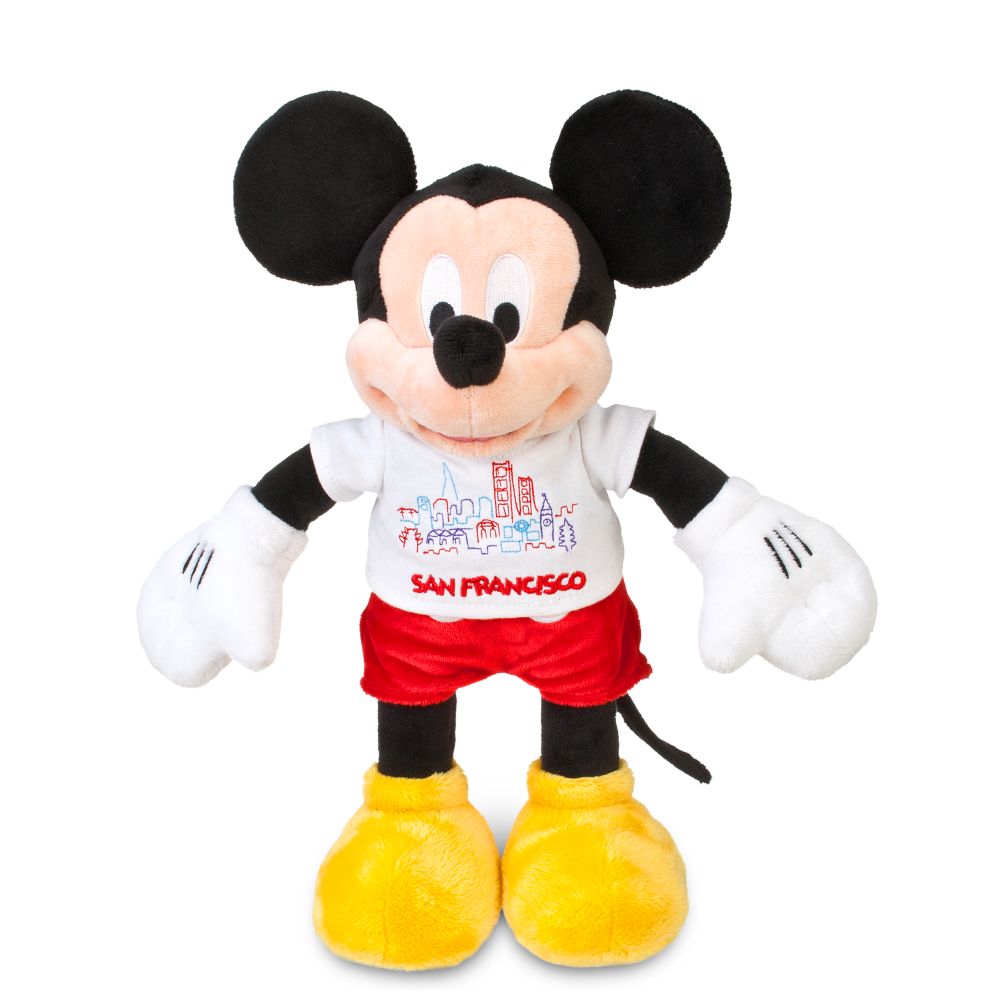 San Francisco Tee Mickey Mouse Plush Toy -- 13'' H