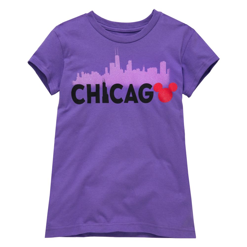 Chicago Mickey Mouse Tee for Girls -- Made With Organic Cotton