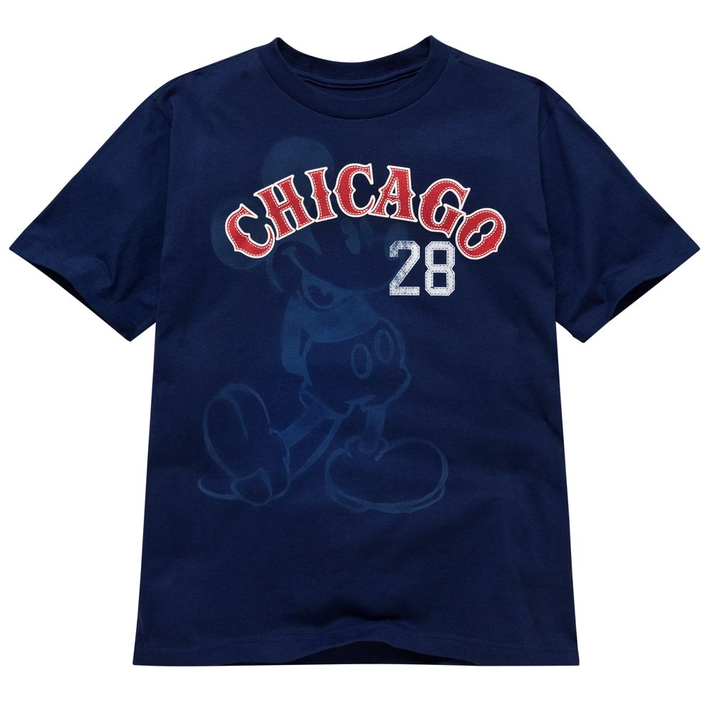 Chicago Baseball Mickey Mouse Tee for Boys -- Made With Organic Cotton