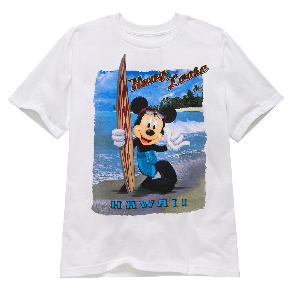 ''Hang Loose'' Hawaii Mickey Mouse Tee for Boys -- Made With Organic Cotton
