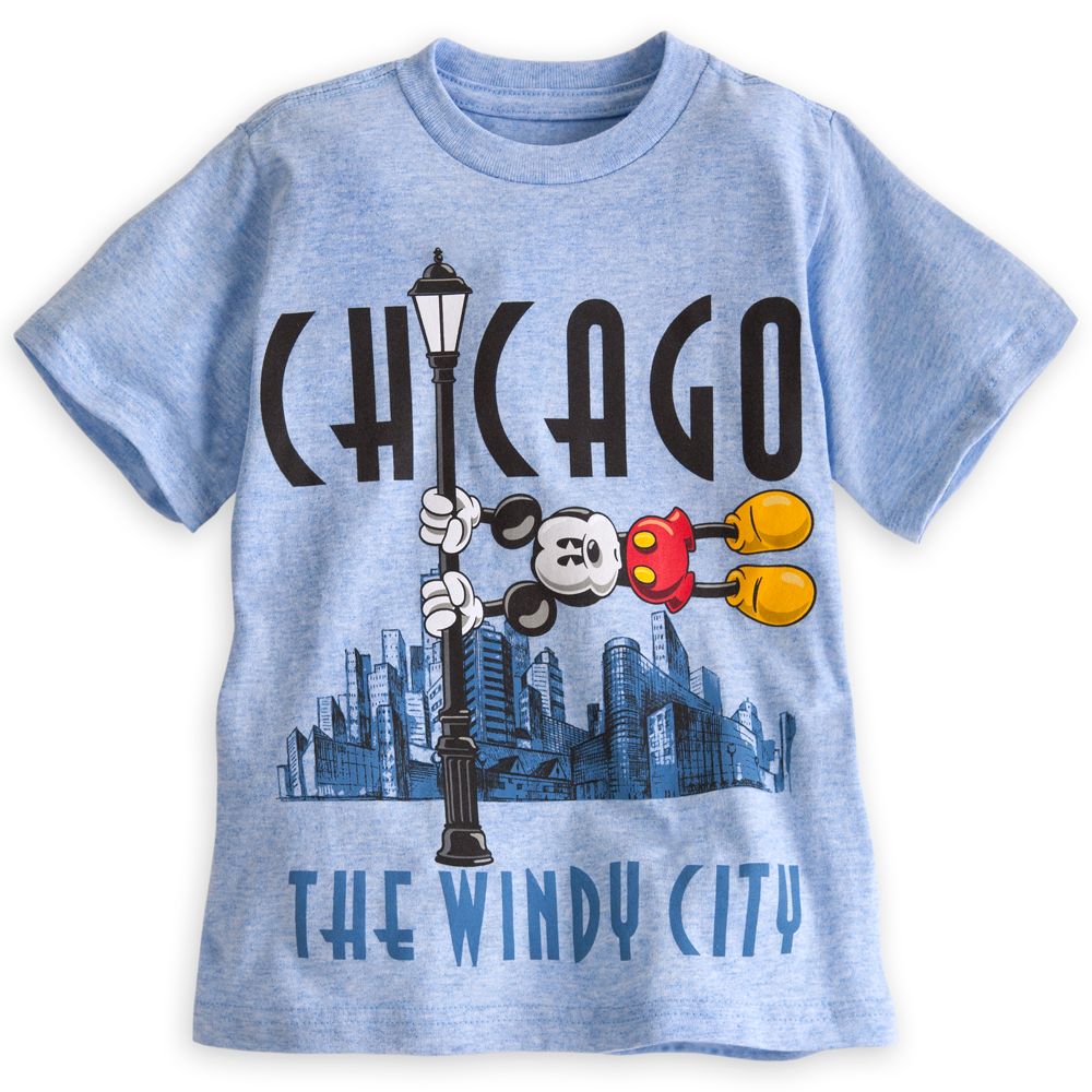 Chicago Windy City Mickey Mouse Tee for Kids -- Made With Organic Cotton