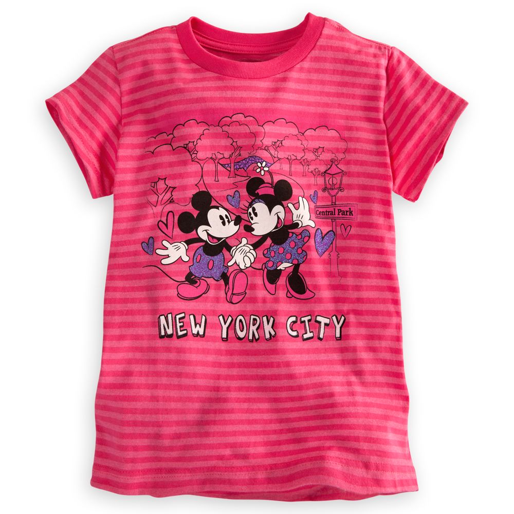 Mickey and Minnie Mouse Tee for Girls - New York