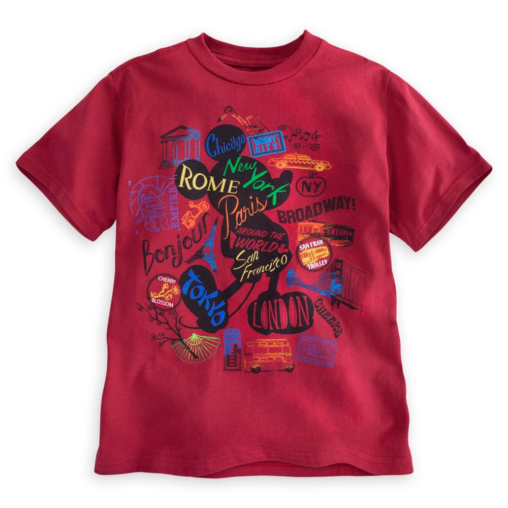 Mickey Mouse Around the World Tee for Kids