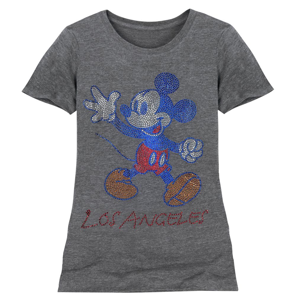 Rhinestone Los Angeles Mickey Mouse Tee for Women