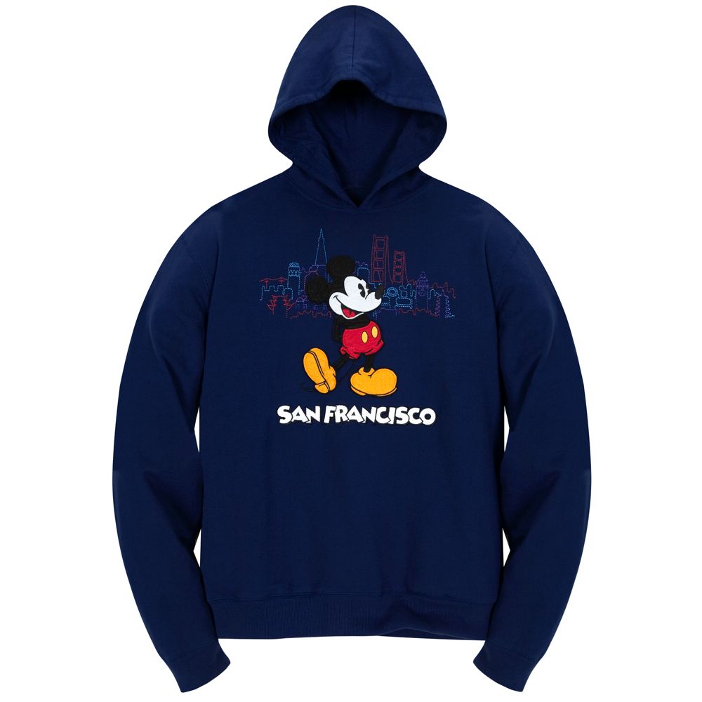 San Francisco Mickey Mouse Fleece Hoodie for Adults