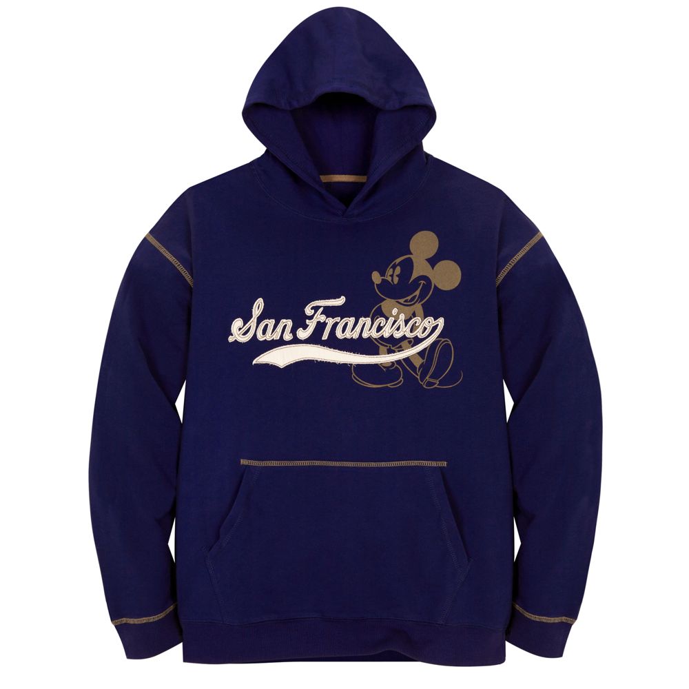 San Francisco Vintage-Style Mickey Mouse Hoodie for Men