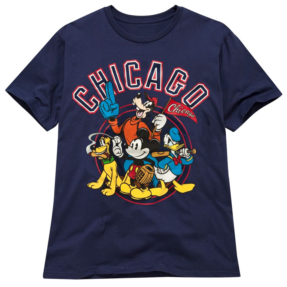 Chicago Baseball Mickey Mouse Tee for Men -- Made With Organic Cotton