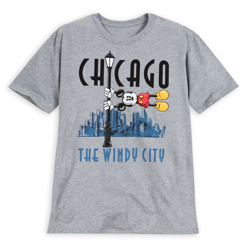 Chicago Windy City Mickey Mouse Tee for Adults -- Made With Organic Cotton
