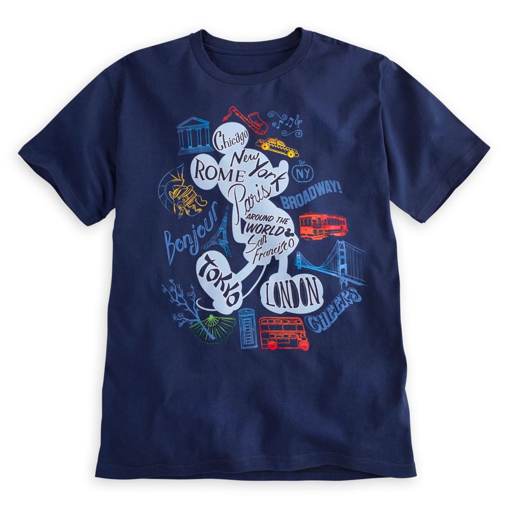 Mickey Mouse Around the World Tee for Men