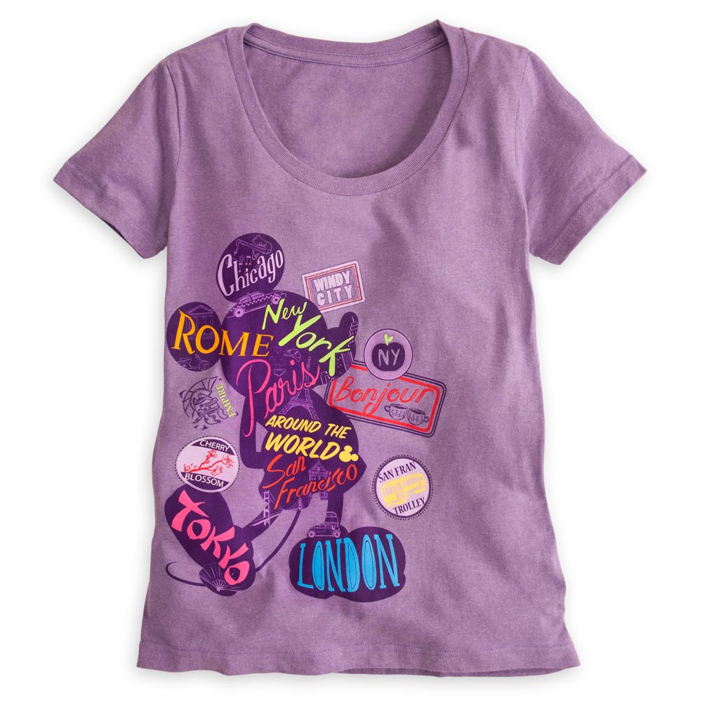 Mickey Mouse Around the World Tee for Women
