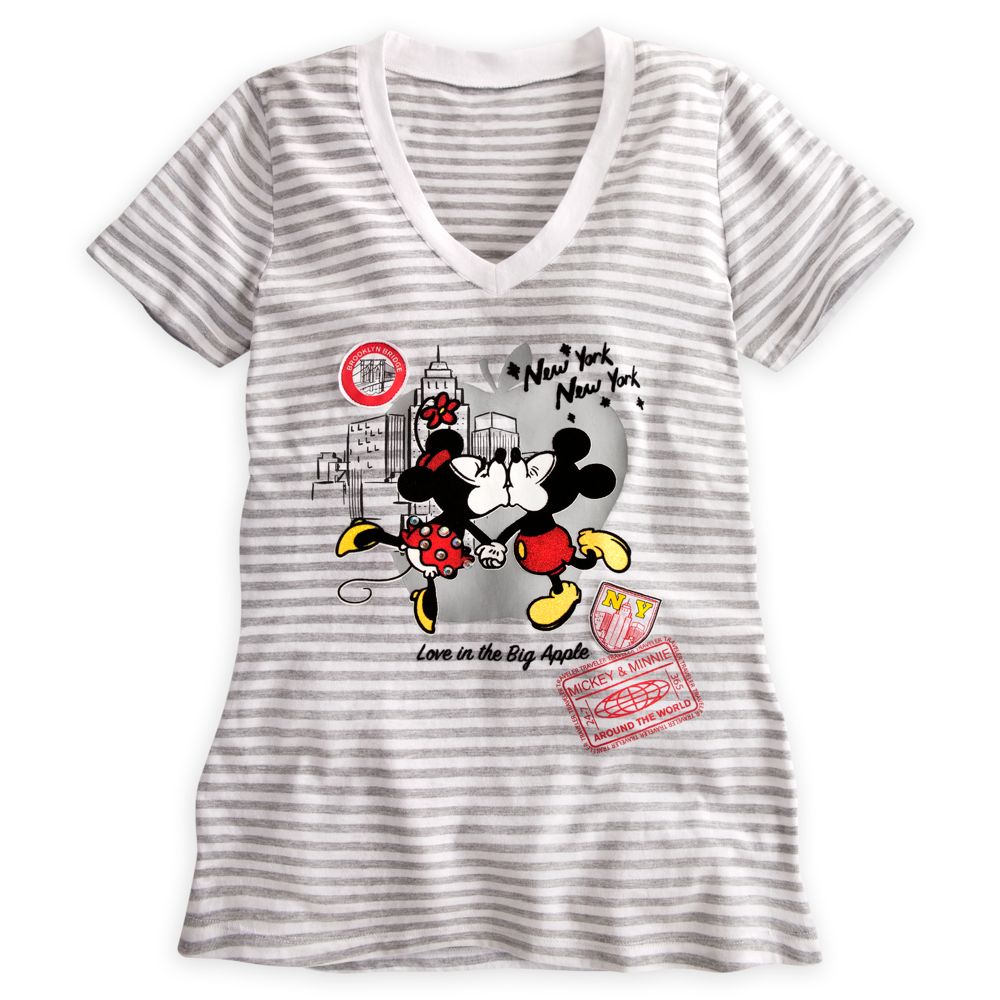 Minnie and Mickey Mouse Around the World Tee for Women - New York City