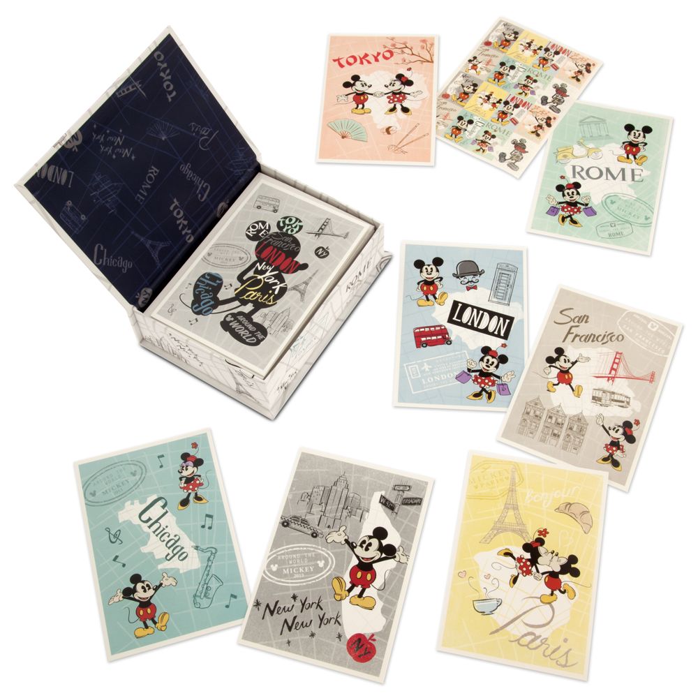 Mickey Mouse Around the World Notecard Set