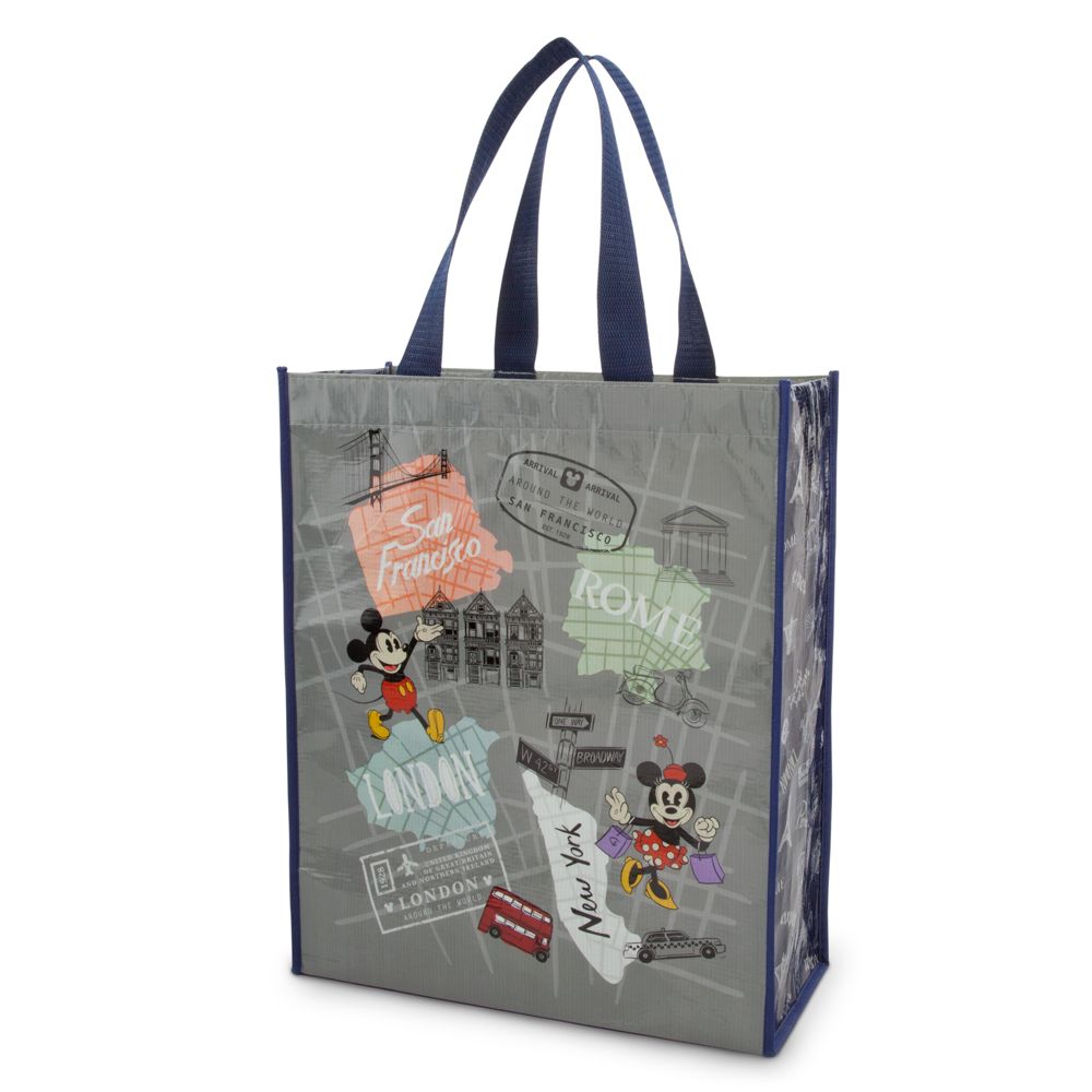 Mickey and Minnie Mouse Around the World Reusable Tote