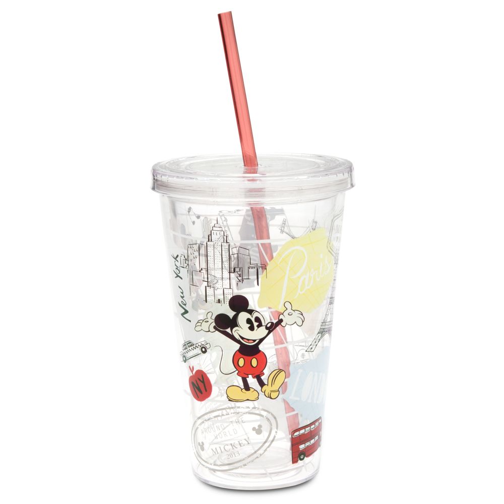 Mickey Mouse Around the World Tumbler with Straw
