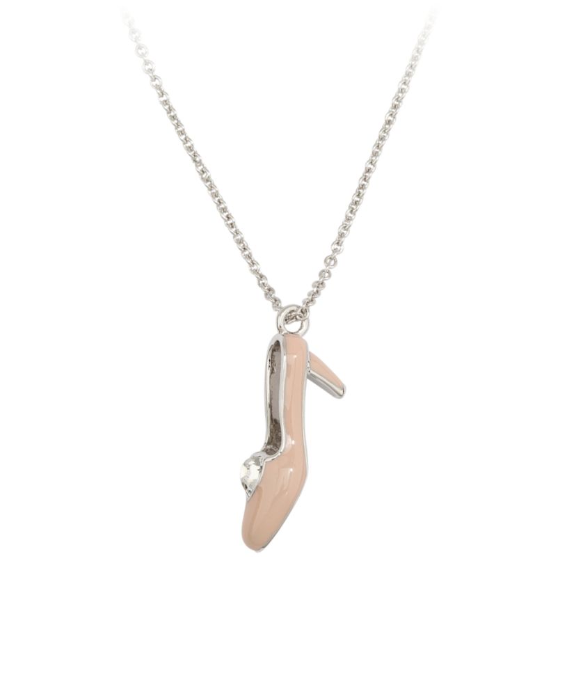 Cinderella Slipper Necklace by Arribas - Pink