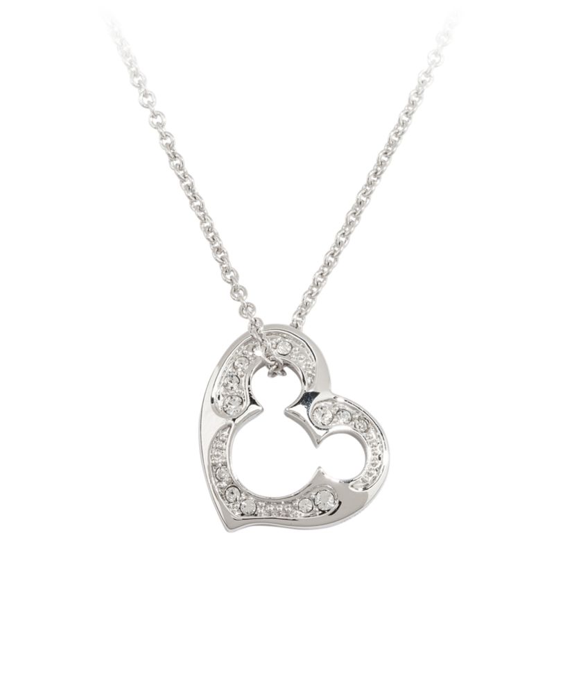 Mickey Mouse Icon Heart Necklace by Arribas