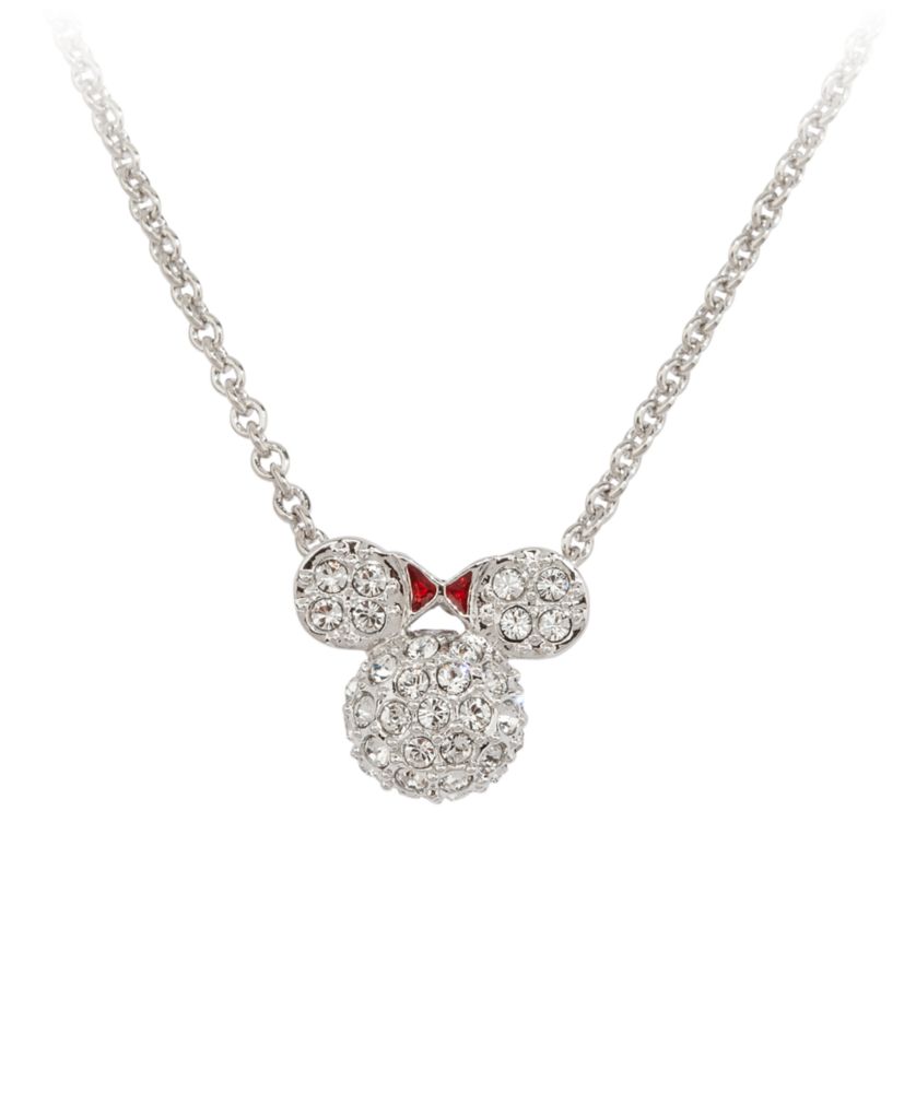Minnie Mouse Icon Necklace by Arribas - Domed