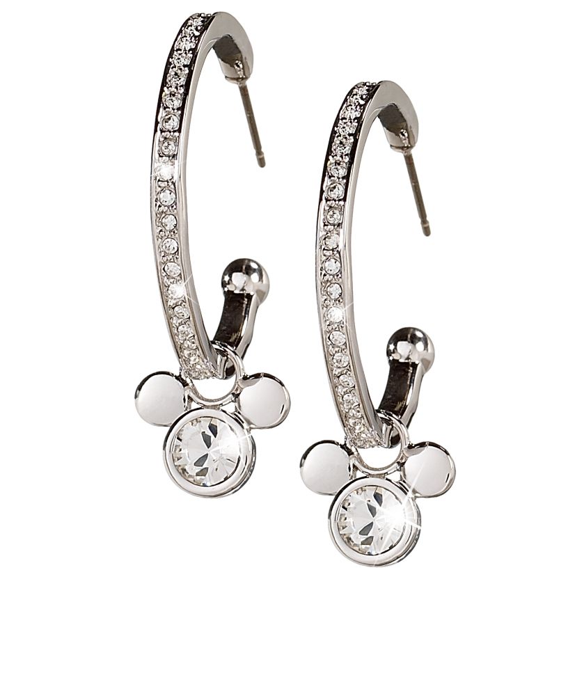 Mickey Mouse Icon Hoop Earrings by Arribas