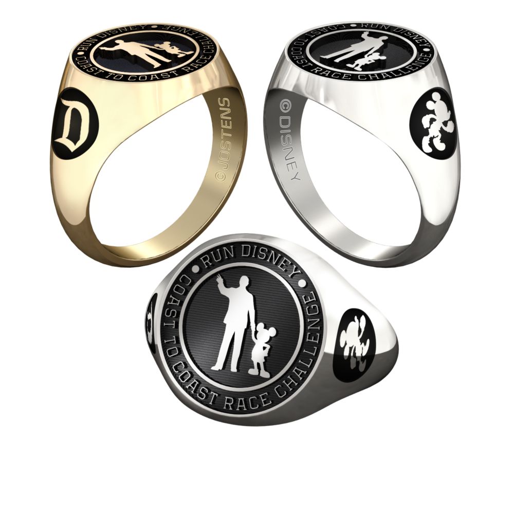 Mickey Mouse and Walt Disney RunDisney Ring by Jostens - Personalizable