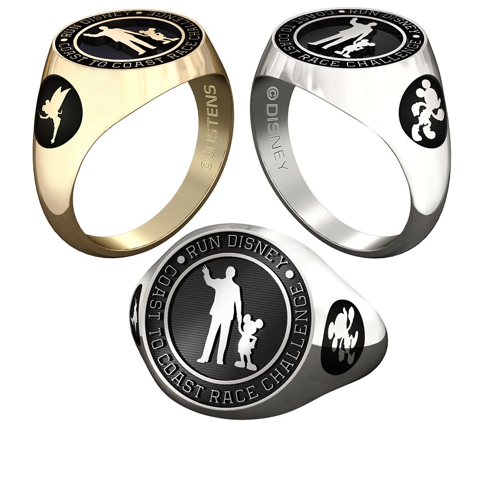 Mickey Mouse and Tinker Bell RunDisney Ring by Jostens - Personalizable