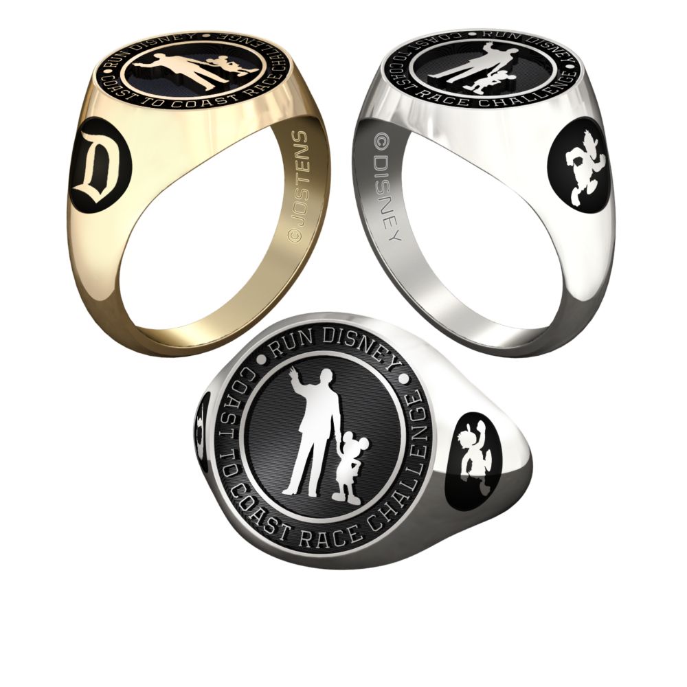 Mickey Mouse and Walt Disney RunDisney Ring for Men by Jostens - Personalizable